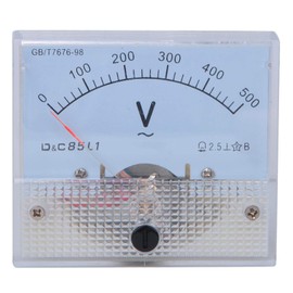 Telituny Voltmeter, 0-500V Professional AC Pointer Multimeter Voltmeter 2.5 Accuracy Continuity Tester Current Tester Voltage Tester for Industry Mining Companies Metallurgy Electric Energy