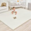 Yumiio Large Vegan Leather Baby Play Mat for Floor,1.3"Thick Foam