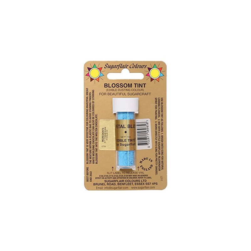 Sugarflair Blossom Tint Edible Dusting Colour - Petal Blue