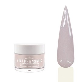 Pro Impressions - 2 In 1 Dip & Acrylic Powder - No.7 Lilac Shimmer - 30g (Coloured Acrylic, Extensions, Overlay)