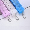 Generic 3-Piece Pill Box Organiser, 7-Day Pill Dispenser, Weekly Pill