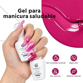 Cherimoya Juego de Esmaltes de Uñas en Gel Semipermanentes 3 Colores 15ml