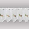 High Quality Embroidered Winter and Christmas Window Curtain Winter Deer