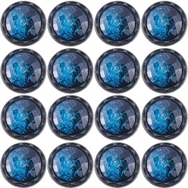 GORGECRAFT 20Pcs 25mm Resin Shank Button 1-Hole Beveled Cut Glass Shiny Blue Sewing Shank Buttons for Diy Sewing Crafts Sweater Uniform Blouse Jacket Clothing Hat Embellishments Jewelry Making