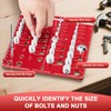 34 Bit Nut & Bolt Thread Checker, Thread Gauge Identifier