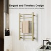 Z&Zhanle Electric Heated Towel Rack, Gold Finish, Wall Mounted Bathroom