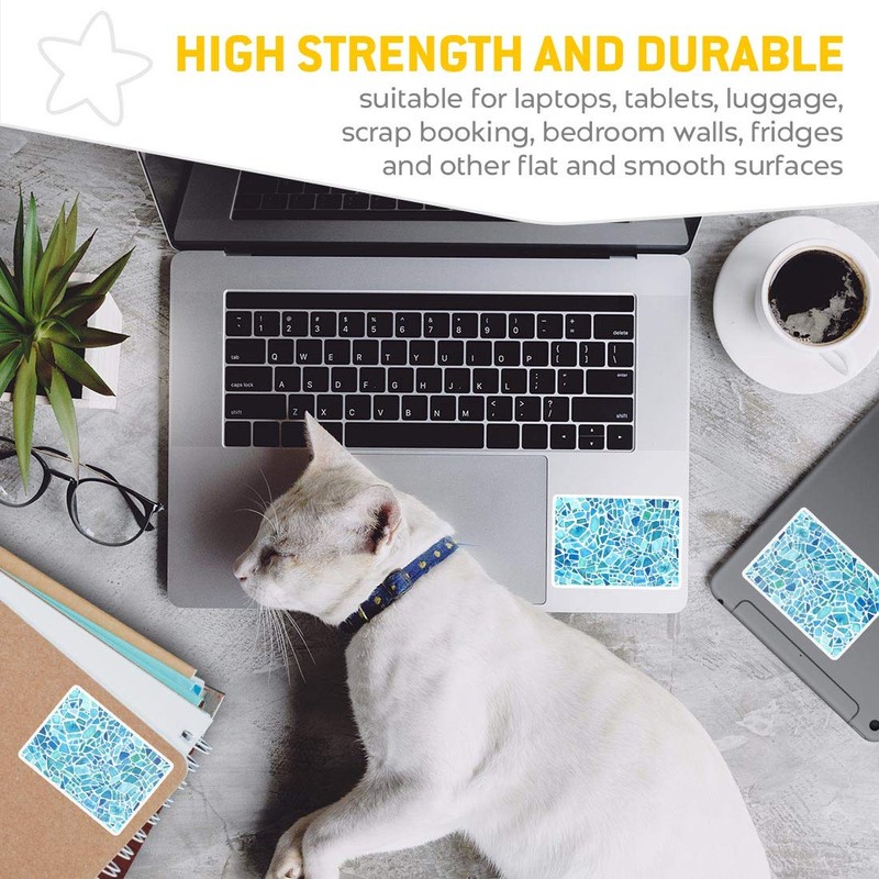 2 x 10cm Rectangle Vinyl Stickers - Binary Code Concept