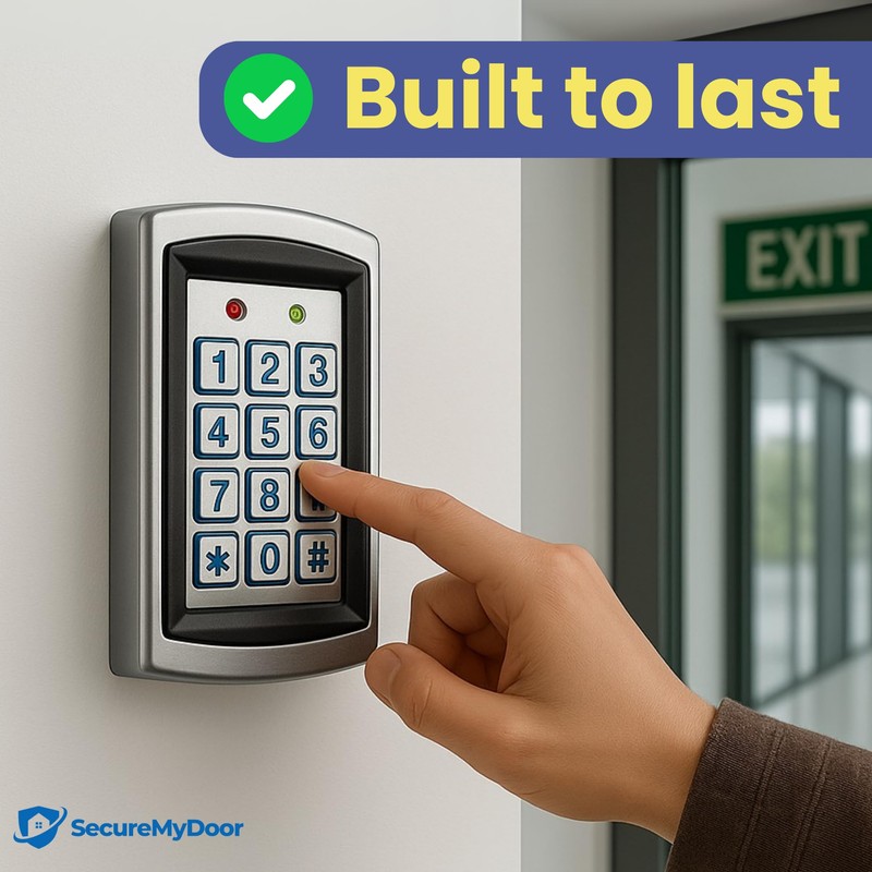 SecureMyDoor Access Control Proximity Keypad with 20x RFID Proximity Fobs