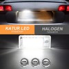 KATUR 2 x Error White 6000K 18 LED Car License