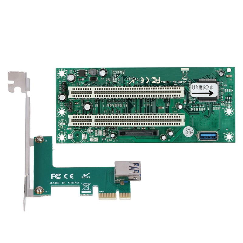 ST46 Mini PCIE X1 to Dual PCI Riser Card Expansion
