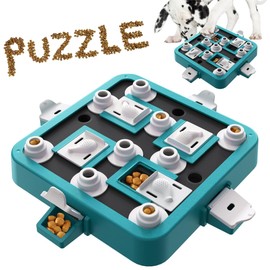 LiuMelinda Dog Puzzle Toy Mental Stimulation - Dogs Food Feeder Puzzle, Dog Treat Puzzle Feeder (Mars Green-Advanced)