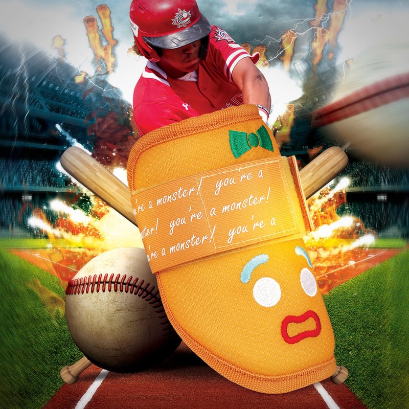RVRAYS Baseball Elbow Guard Protection Pad, Gingerbread Man Design, Youth