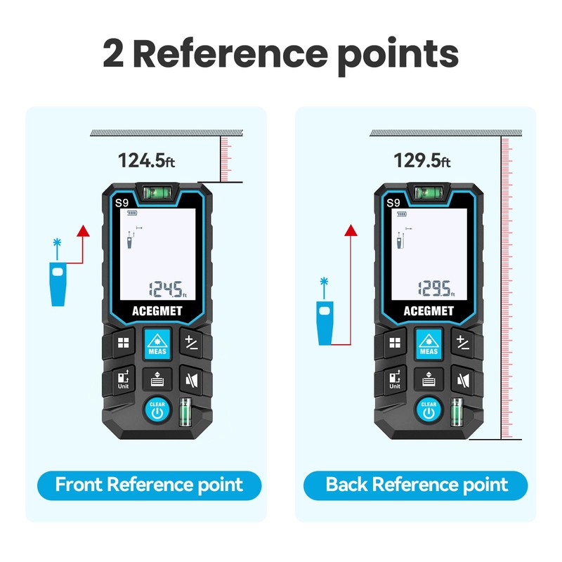 ACEGMET Laser Measure with Phone App, 229ft/70m Laser Measurement Tool