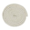 Super Soft 3 Strand Twisted Cotton Rope (Off White, 1/4