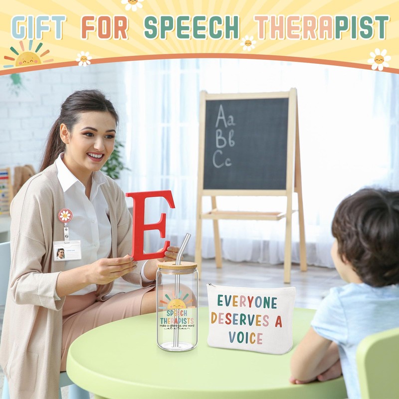 3 Pcs Speech Therapist Appreciation Gifts Set Included 16 oz