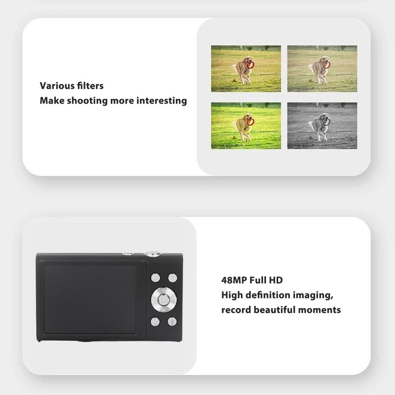 4K Digital Camera 48MP 2.8 Inch IPS HD Screen 16X