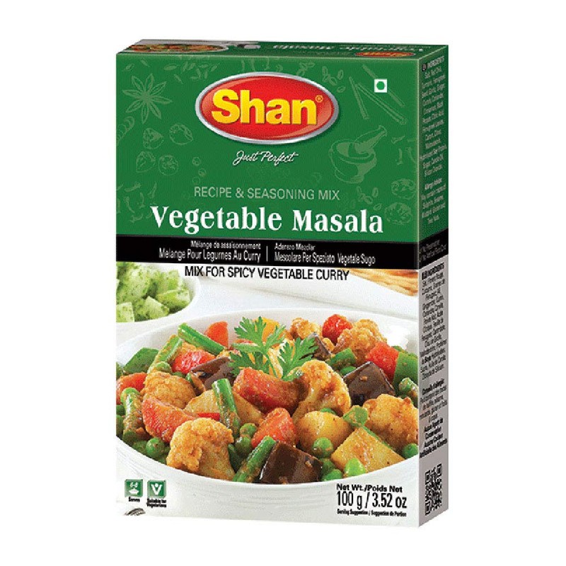 Shan Vegetable Masala Recipe and Seasoning Mix 3.52 oz (100g)