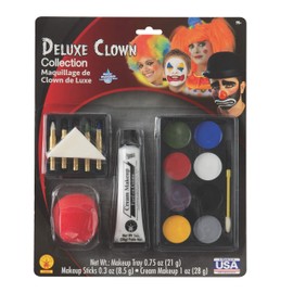 Rubies Clown Deluxe Make Up Kit for Adults, Unisex One Size