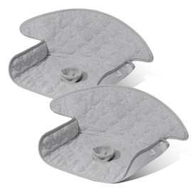 2 Packs Baby Car Seat Protector for Potty Training - Prevents Diaper Leaks & Spills, Fits Child Safety Car Seats, Strollers & High Chairs, Machine Washable & Dryer Safe (Light Gray)