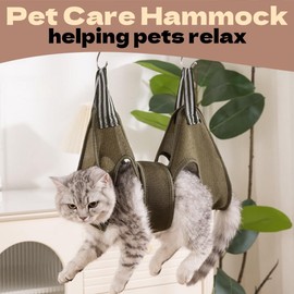 KLLJ Pet Hammock for Dogs and Cats, Hammock Dog Care Claw Scissors, Pet Hammock for Ears, Eye Care, Grooming, Nail Cutting, Bathing and Washing