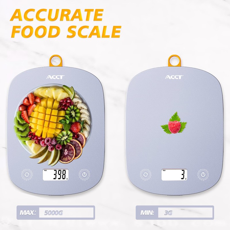 ACCT Digital Food Scale 11lb/0.1oz, Digital Kitchen Scale Weight in