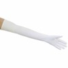Matte Satin Opera Length Gloves, White