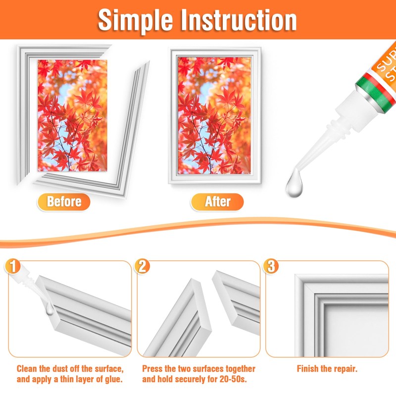 3g X 24 Pack Super Glue Clear for All Purpose,