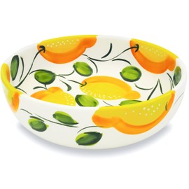 11.2'' Extra Large Handmade Ceramic Salad Bowl (60 Fl Oz) | Durable Material, Lead-Free, Microwave-, Oven-, Dishwasher-Safe, Made in Spain – Ideal for Serving Salads, Fruits & Snacks