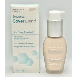 Exuviance Cover Blend Skin Caring Foundation - IVORY - 1 fl. oz. Full Size NIB