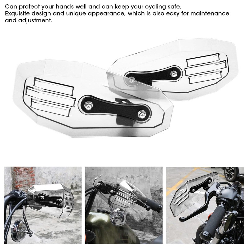 KIMISS Motorcycle Handguards, 2PCS Hand Guards Motorcycle Hand Guard Brush