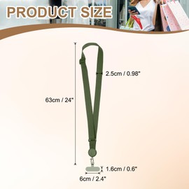 PATIKIL Adjustable Phone Lanyard, 1 Pack Polyester Crossbody Phone Strap Universal Cellphone Lanyard with Patch Neck Strip for Most Smartphones, Green
