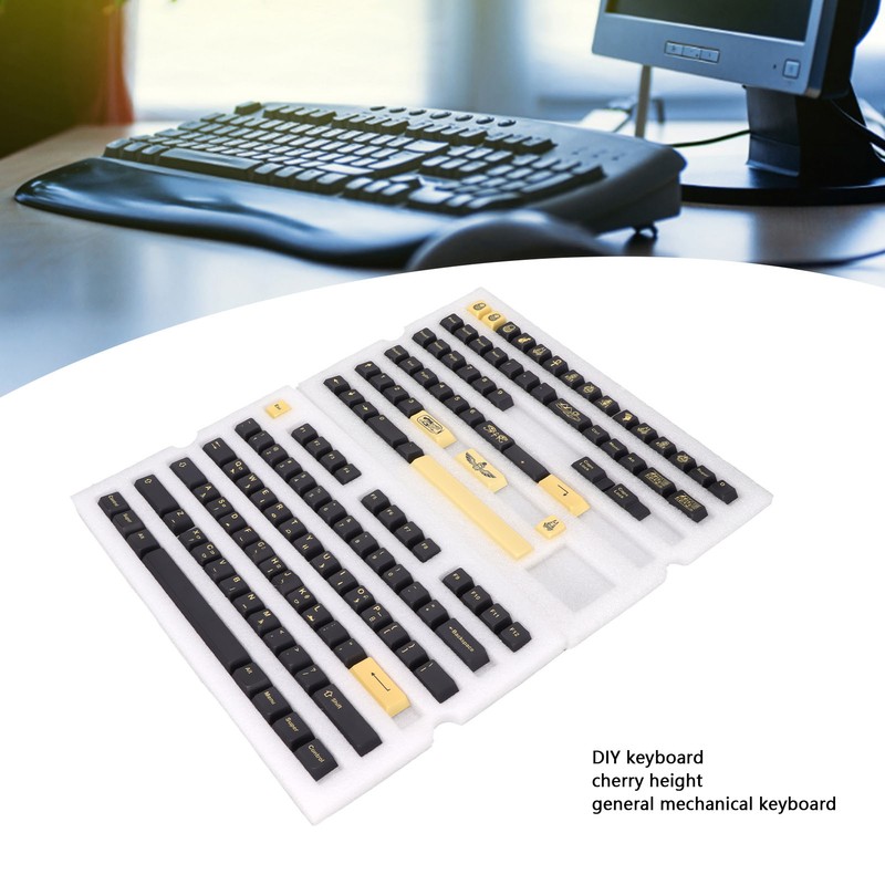 PBT Keycaps 132 Keys Letterless Cherry Height Egyptian Pharaoh Theme