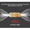 T TANYA HARDWARE Brass 1/4 Inch NPT High Flow Air