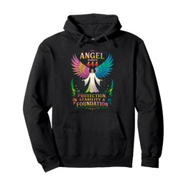 Angel Number 444 Protection Stability Foundation Men Women Pullover Hoodie