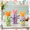 6 Pack 13.5oz Easter Candy Jars with Bunny Ear Lids