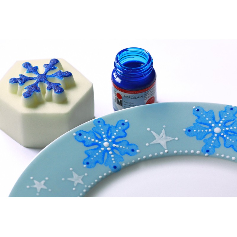 Marabu 782 15 ml Porzellan Paint, Silber