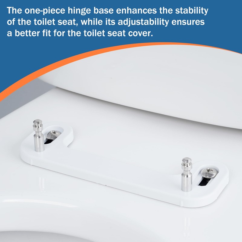 iFealClear Round Toilet Seat Compatible with Kohler, American Standard, TOTO,