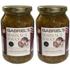 Gabriel’s Marsala Mushroom Gourmet Sauce, All Natural, 2-Pack