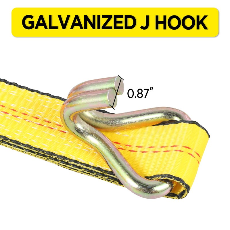 Car Hauler Straps for Trailer Heavy Duty 2" x 10'