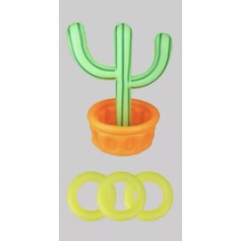 Ankyo Cactus Cooler & Ring Toss Game Inflatable Three Rings Party Fun Outdoor NEW