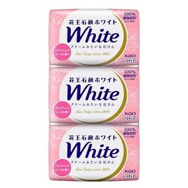 Kao Flower White Bath Size Aroma Rose Scent, 4.6 oz (130 g) x 3 Packs