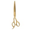 Hair Cutting Shears Stainless Steel Incisive Curved Handle Hairdressing Scissors