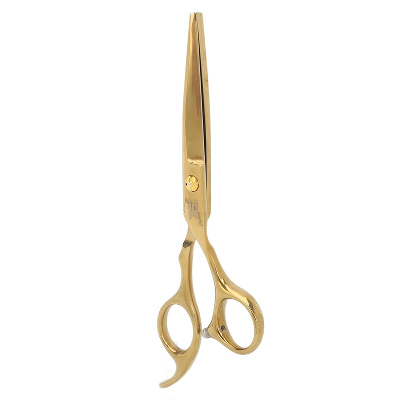 Hair Cutting Shears Stainless Steel Incisive Curved Handle Hairdressing Scissors
