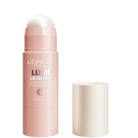 L'Oreal Paris True Match Lumi Le Glow Highlighter Stick, Luminous, Satin, Glowy Highlighter for Face and Body, 630 Crème Chic, 0.17 Oz