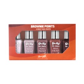 Barry M Barry M Brownie Points Nail Paint Gift Set | x5 Gelly Hi Shine Nail Polish Set | Nude Shades
