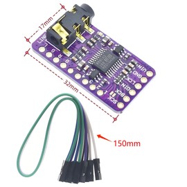 MTDELE 2Pcs PCM5102 I2S IIS DAC Decoder Module Lossless Digital Audio Stereo Digital to Analog Converter Compatible with for Arduino Raspberry Pi