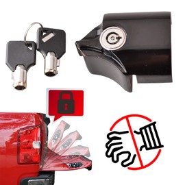 GrteRokky Tailgate Anti-Theft Lock Compatible for Toyota Tacoma 2016-2023 Truck Bed Tailgate Lock with Keys Made by Zinc Alloy - Black