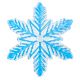 PEUTIER 5" Snowboard Stomp Pad, 3D Snowflake Shaped Clear Traction Stomp Pad Snowboarding Accessories Strong Adhesive Anti Skid Modular Mat Stomp Pad (Blue)