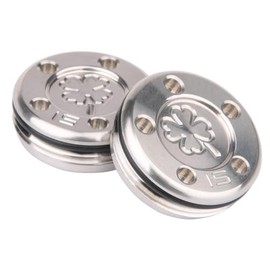 OGECLF 2pcs Silver Lucky Clover Golf Weights for Titleist Scotty Cameron Newport, Phantom, Futura, GoLo, California Putters (2x15g)