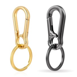 2Pcs Keychains Key Carabiner Metal Key Buckle Solid for Keys, Car Key Chain Men Women